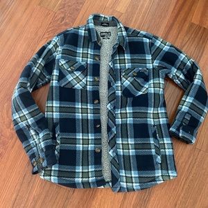 O’Neill Jacket Sweatshirt Fleece Plaid Youth Small 8 10